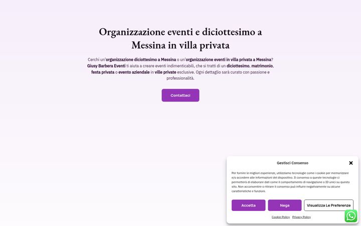 Screenshot of giusybarberaeventi.it