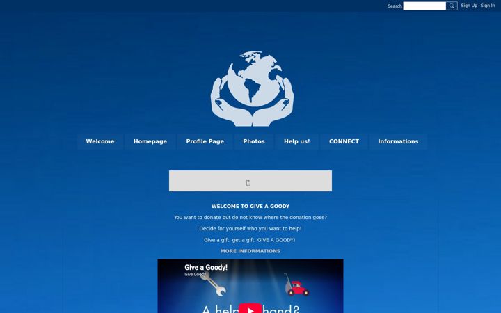 Screenshot of giveagoody.com