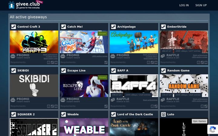 Screenshot of givee.club