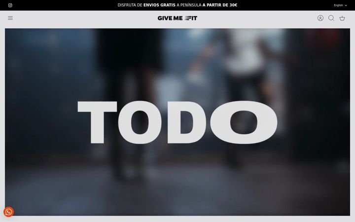 Screenshot of givemefit.com
