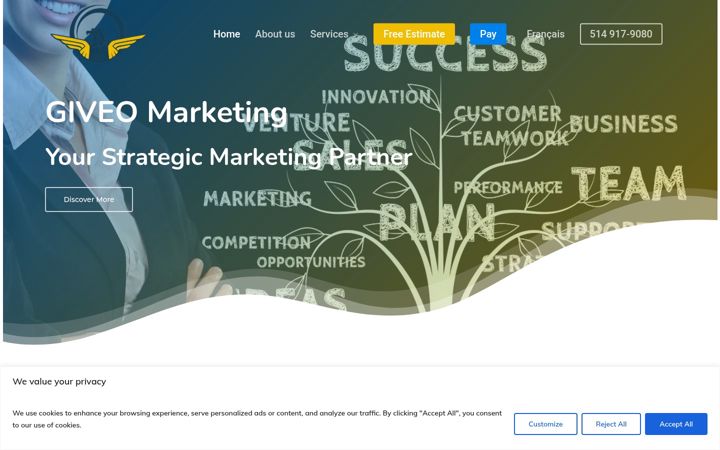 Screenshot of giveomarketing.com