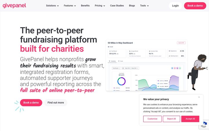 Screenshot of givepanel.com