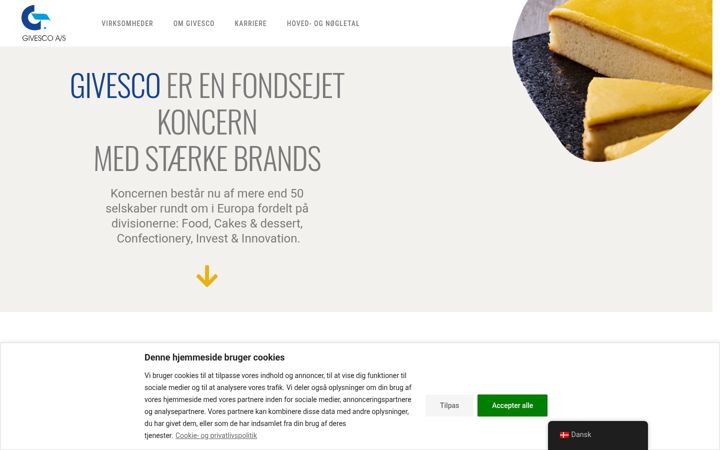 Screenshot of givesco.dk