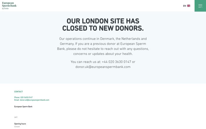 Screenshot of givespermgivelife.co.uk