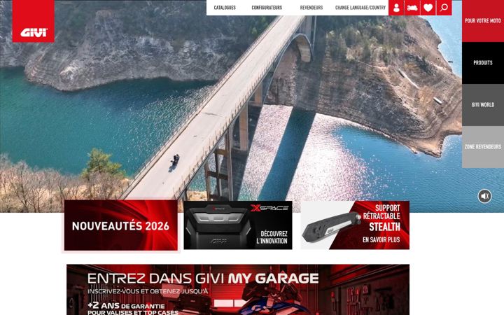 Screenshot of givi.fr