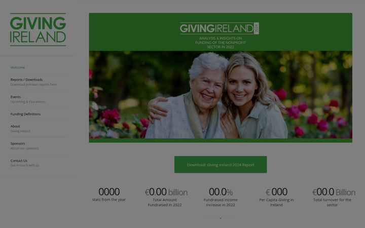 Screenshot of givingireland.ie