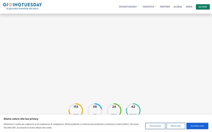 Screenshot of givingtuesday.it