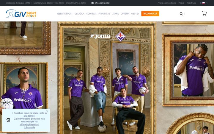 Screenshot of givsport.si
