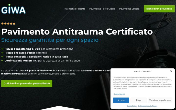Screenshot of giwapavimenti.com