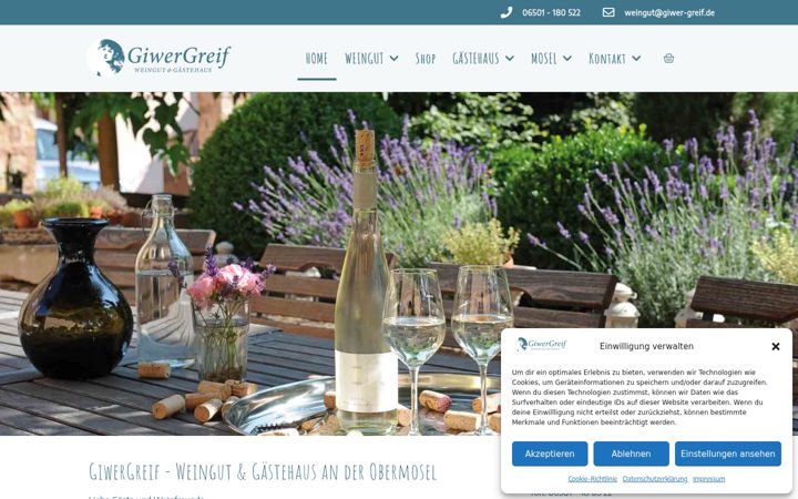 Screenshot of giwer-greif.de