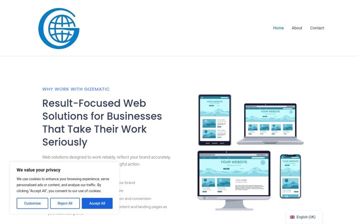 Screenshot of gizematic.com