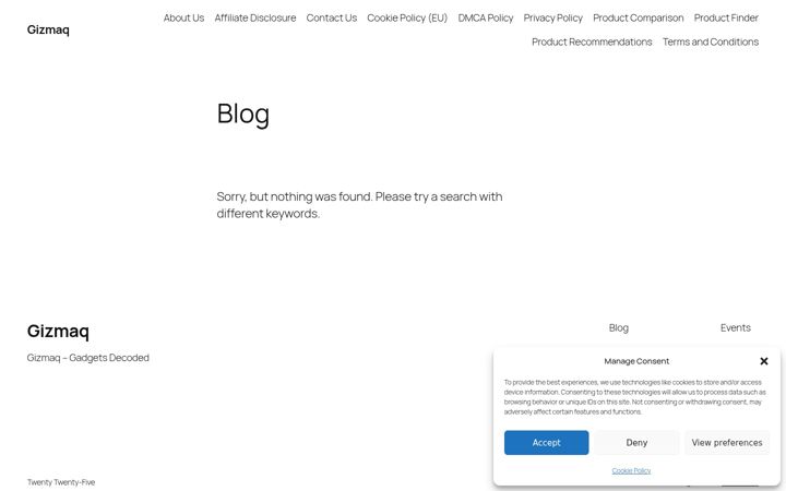 Screenshot of gizmaq.com