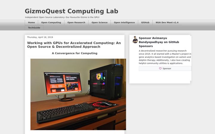 Screenshot of gizmoquest.com