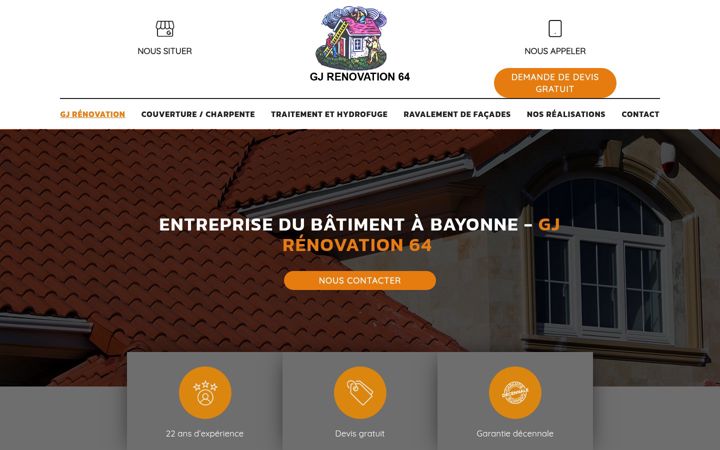 Screenshot of gj-renovation64.fr