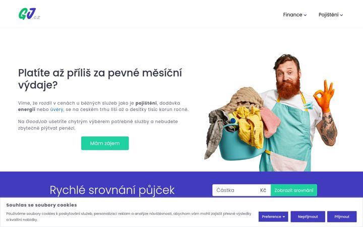 Screenshot of gj.cz