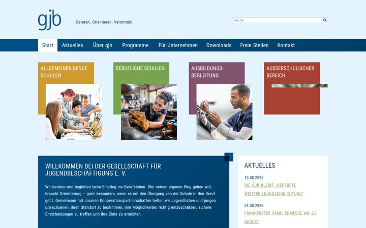 Screenshot of gjb-frankfurt.de