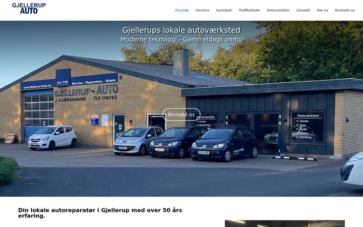 Screenshot of gjellerup-auto.dk