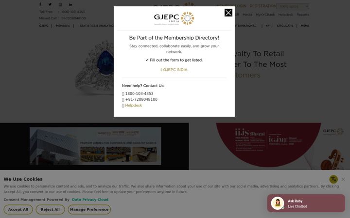 Screenshot stránky gjepc.org