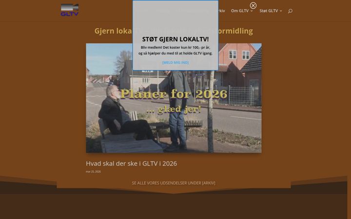 Screenshot of gjernlokaltv.dk
