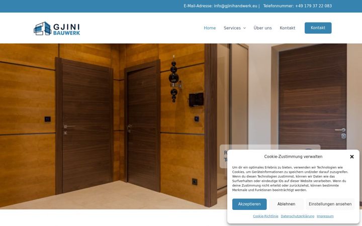 Screenshot of gjinibauwerk.eu