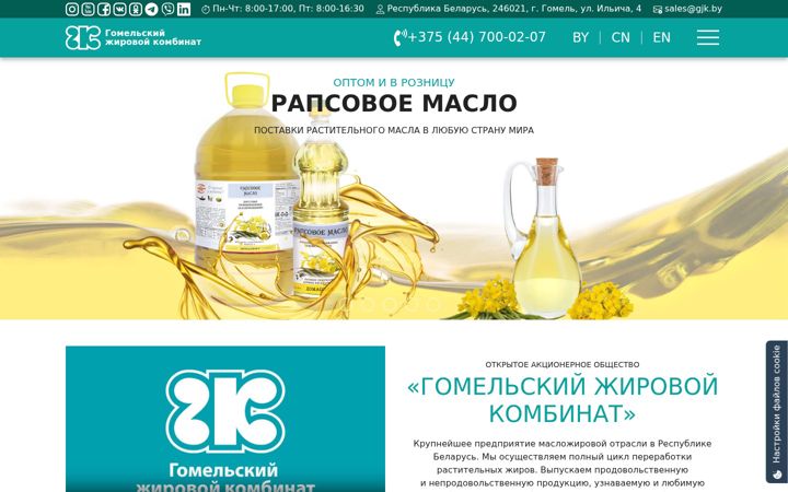 Screenshot of gjk.by