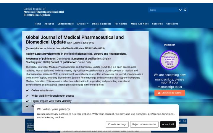 Screenshot of gjmpbu.org