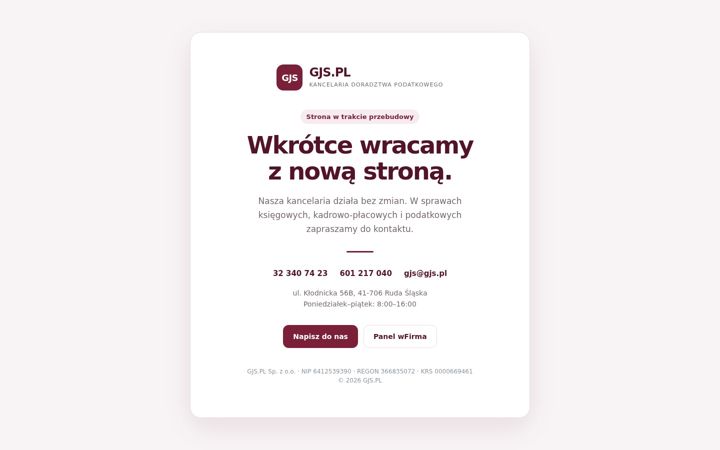 Screenshot of gjs.pl