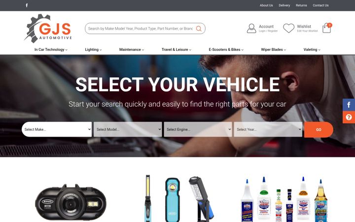 Screenshot of gjsautomotive.com