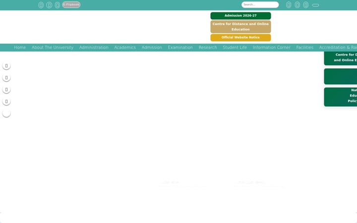 Screenshot of gjust.ac.in