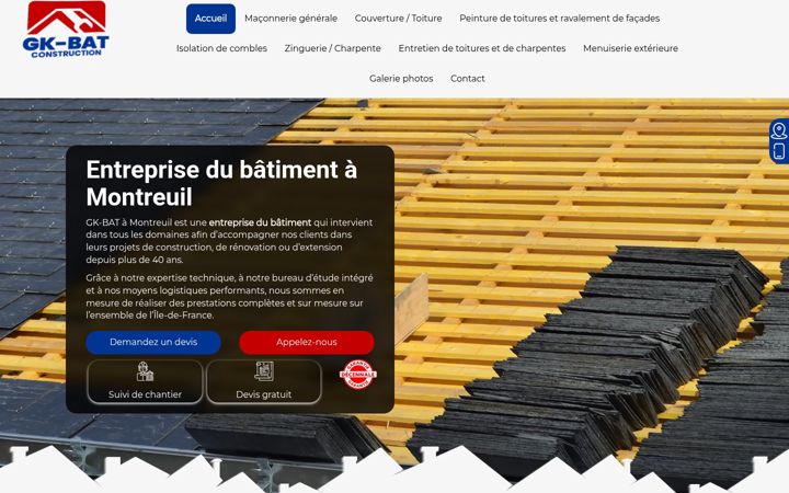 Screenshot of gk-bat.fr
