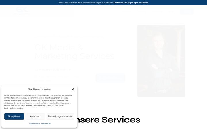 Screenshot of gk-media-marketing.de