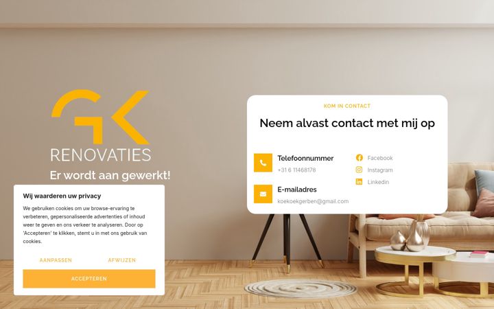 Screenshot of gk-renovaties.nl