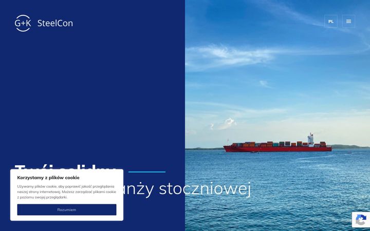 Screenshot of gk-steelcon.com