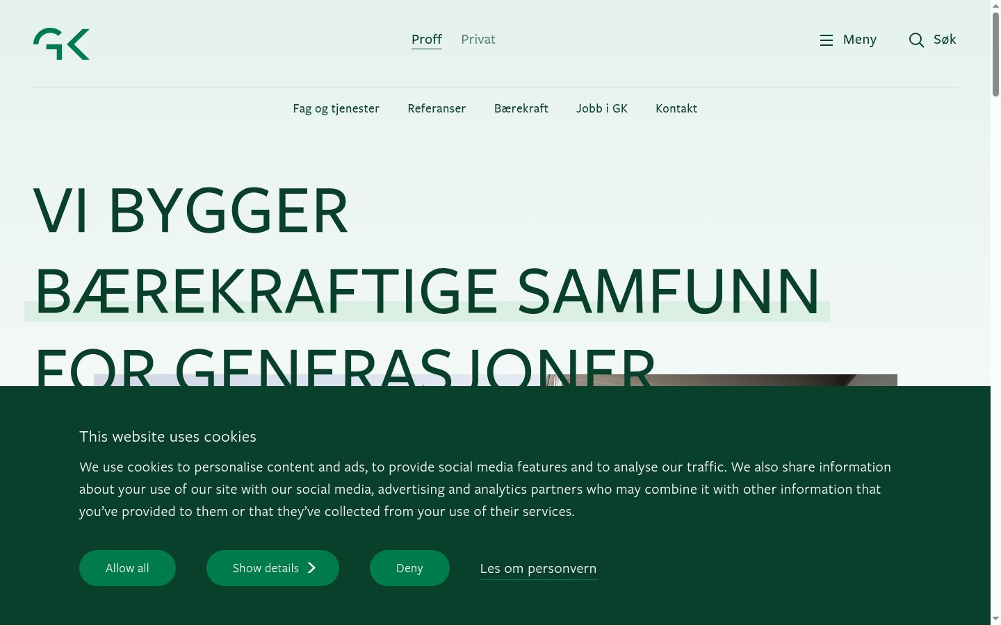 Capture d'écran de la bannière de consentement affichée avant toute interaction
