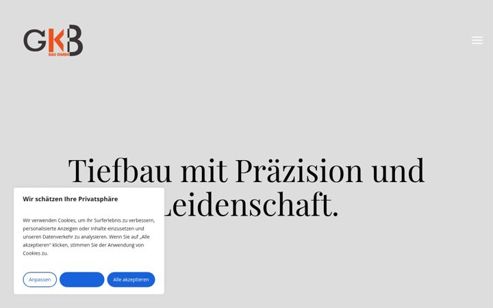 Screenshot of gkb-bau.com