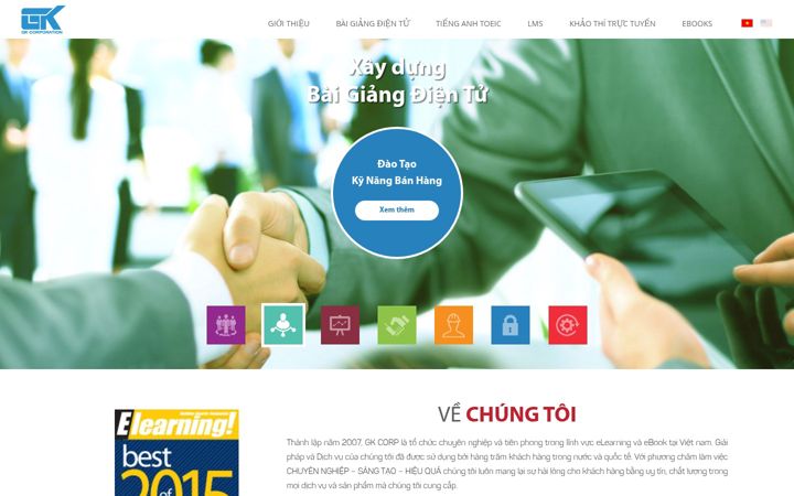 Screenshot of gkcorp.com.vn