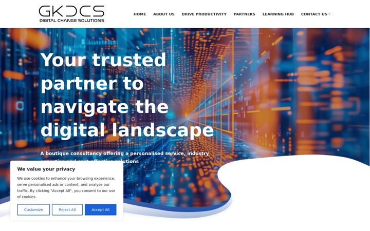 Screenshot of gkdigitalchange.com