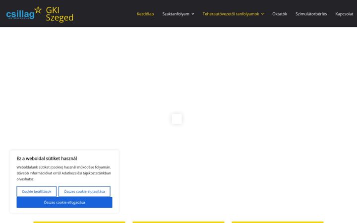 Screenshot of gkiszeged.hu