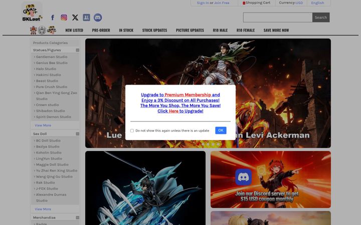Screenshot of gkloot.com
