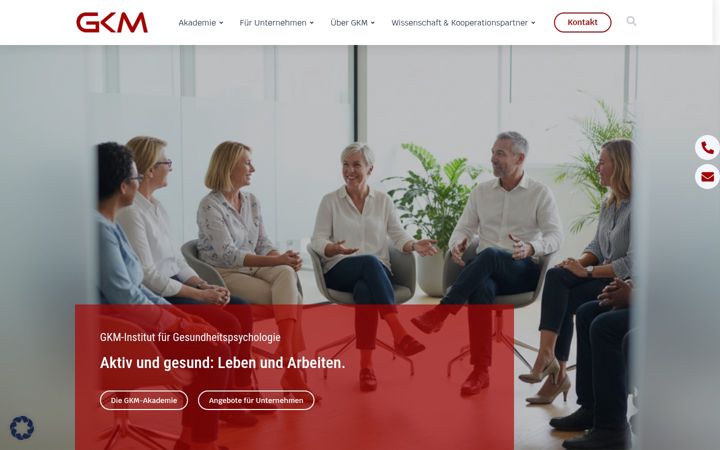 Screenshot of gkm-institut.de