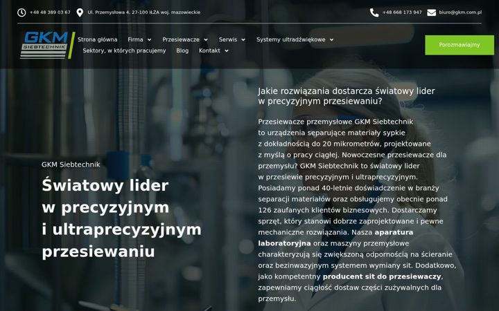 Screenshot of gkm.com.pl