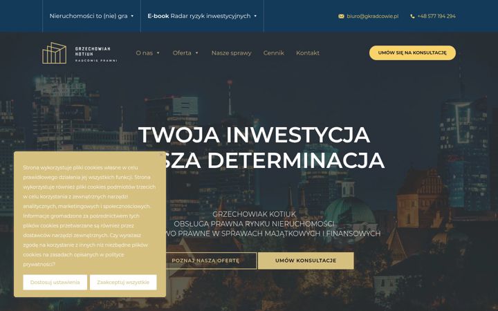 Screenshot of gkradcowie.pl