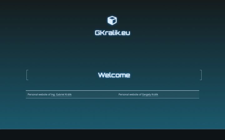 Screenshot of gkralik.eu