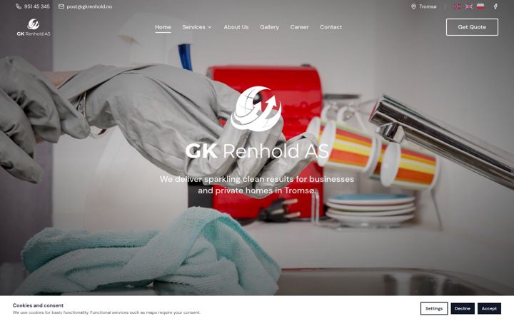 Screenshot of gkrenhold.no