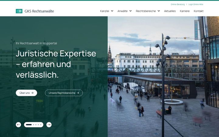 Screenshot of gks-rechtsanwaelte.de