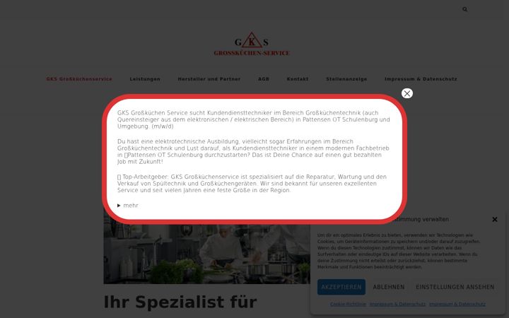 Screenshot of gkservice.net
