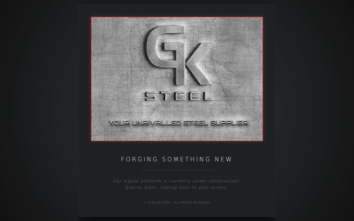 Screenshot of gksteel.co.za
