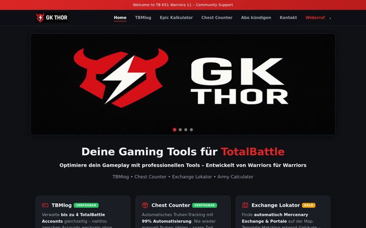 Screenshot of gkthor.com