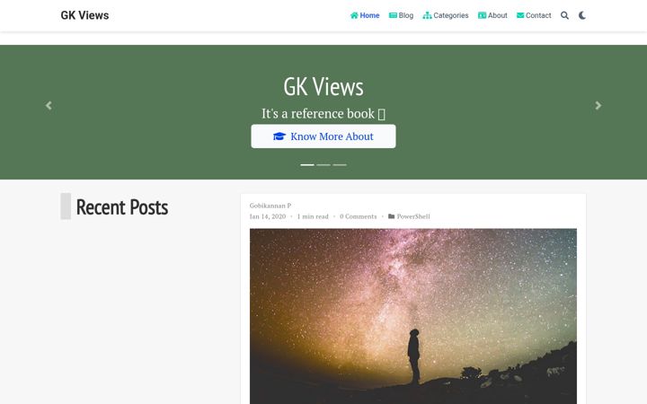 Screenshot of gkviews.com
