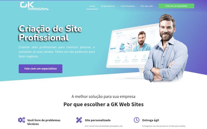Screenshot of gkwebsites.com.br